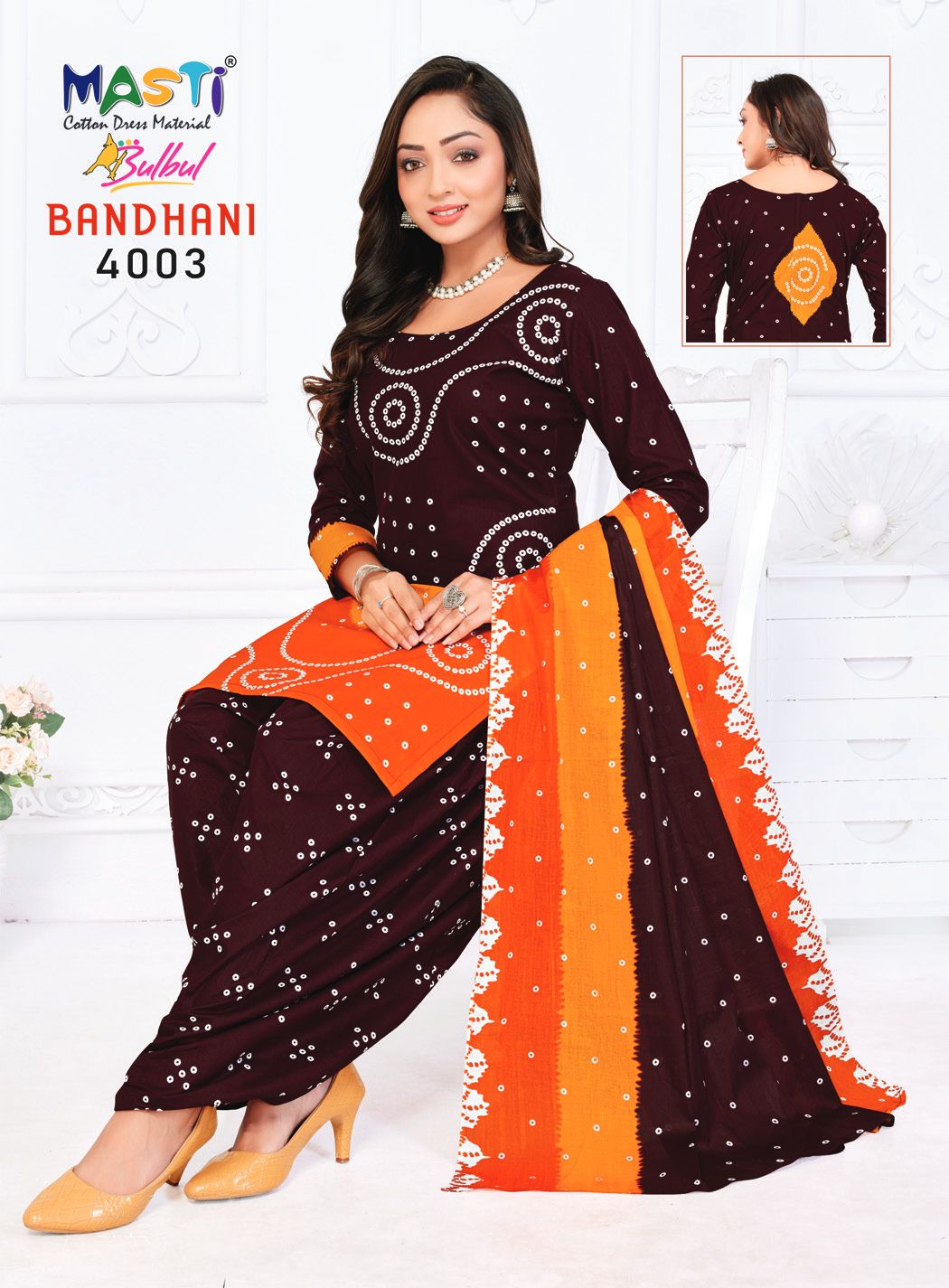 Masti Bulbul Bandhani Vol 04 Printed Bandhani Dress Material Collection